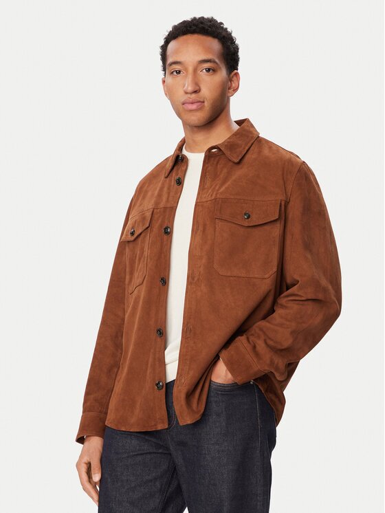Tommy Hilfiger Кожено яке MW0MW44839 Oversize