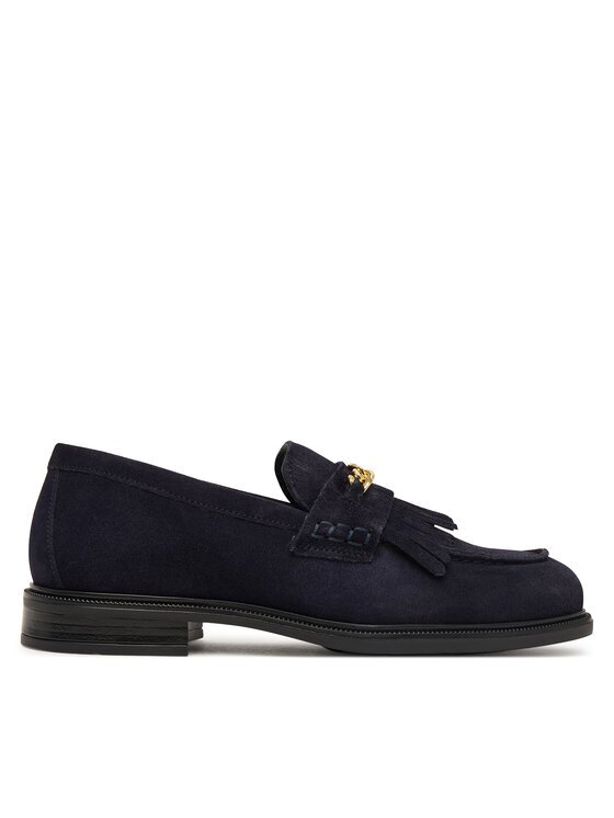 Tommy Hilfiger лоуфъри с дебела подметка Th Chain Fringe Suede Loafer FW0FW09918