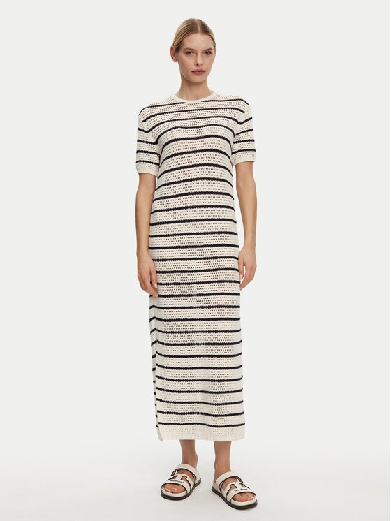 Tommy Hilfiger Лятна рокля Pointelle WW0WW44489 Slim Fit