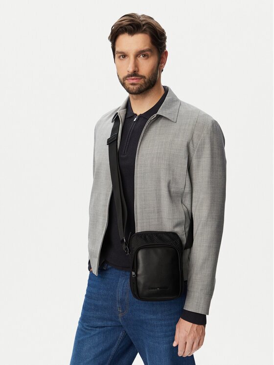 Tommy Hilfiger Мъжка чантичка Th Nylon Jaquard Mini Reporter AM0AM14412