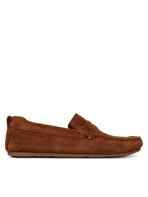 Tommy Hilfiger Мокасини Core Hilfiegr Suede Driver FM0FM05789 Екрю
