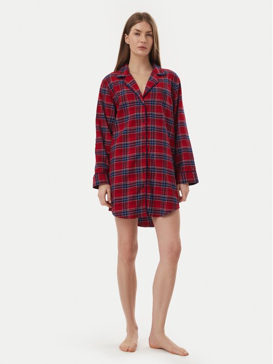 Tommy Hilfiger Нощница UW0UW06598 Relaxed Fit