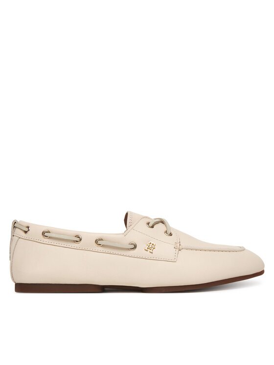 Tommy Hilfiger Обувки Th Sleek Leather Boat Shoe FW0FW09148