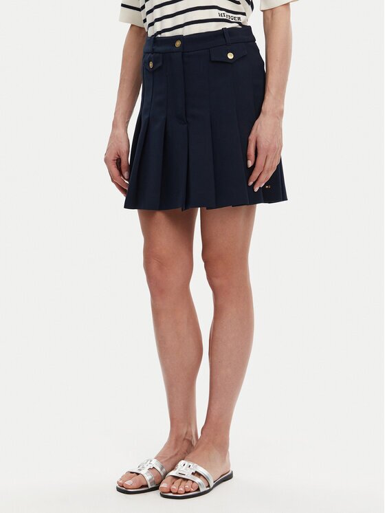 Tommy Hilfiger Плисирана пола WW0WW44731 Regular Fit