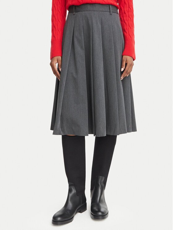 Tommy Hilfiger Плисирана пола WW0WW51588 Regular Fit