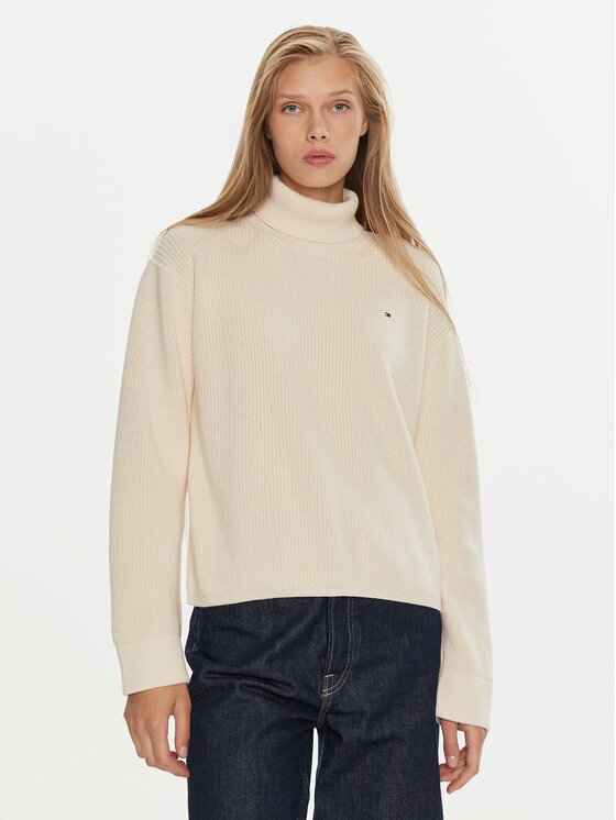 Tommy Hilfiger Поло WW0WW43094 Екрю Regular Fit
