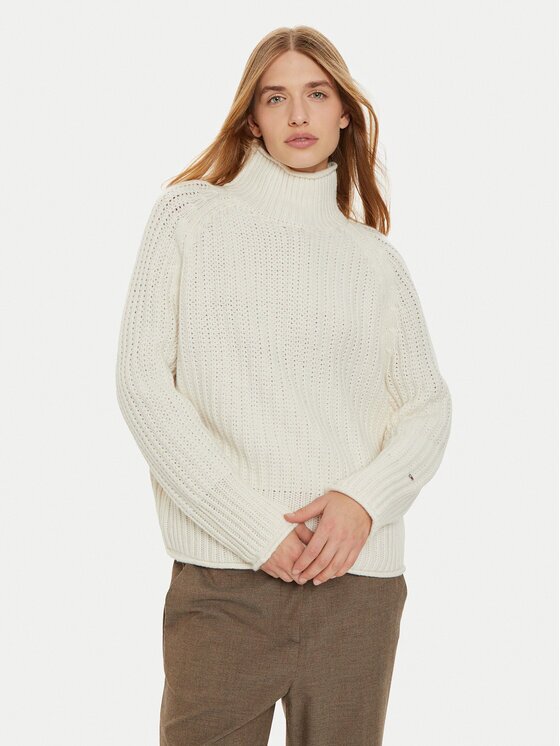 Tommy Hilfiger Поло WW0WW44111 Екрю Regular Fit