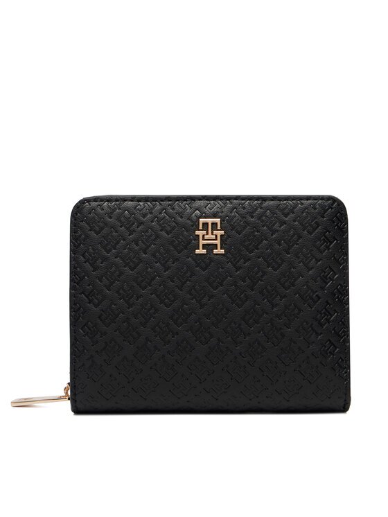 Tommy Hilfiger Портфейл Th Icon Med Za W/Flap Mono AW0AW18474