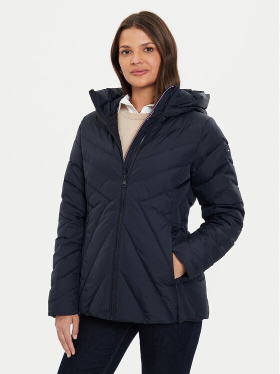 Tommy Hilfiger Пухено яке Chevron WW0WW42623 Regular Fit