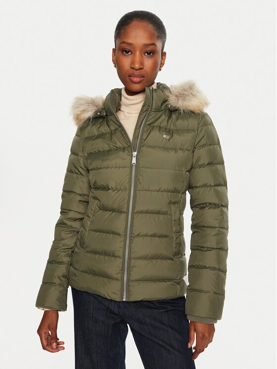 Tommy Hilfiger Пухено яке DW0DW18312 Slim Fit