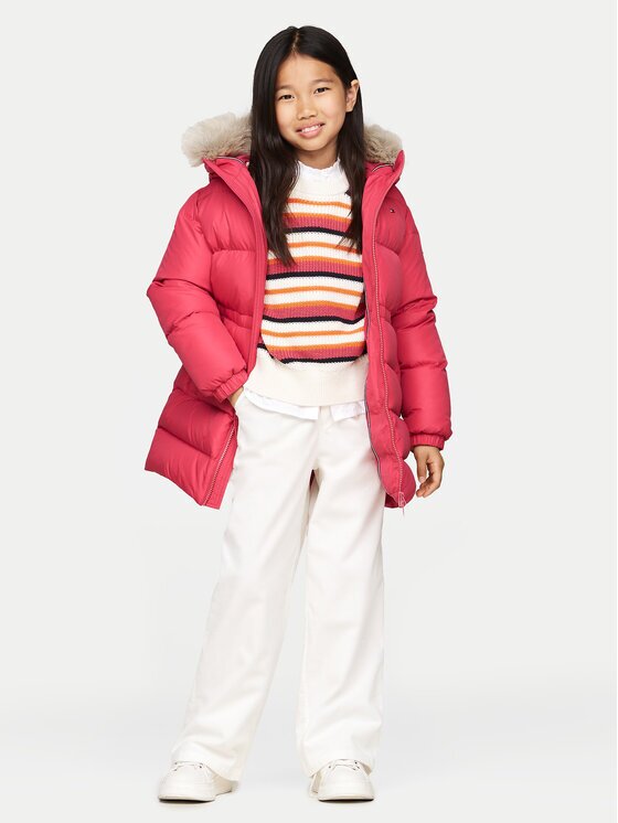 Tommy Hilfiger Пухено яке KG0KG07805 D Regular Fit