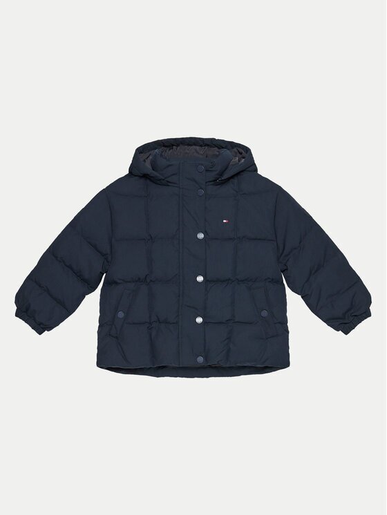 Tommy Hilfiger Пухено яке KG0KG08392 M Тъмносин Regular Fit