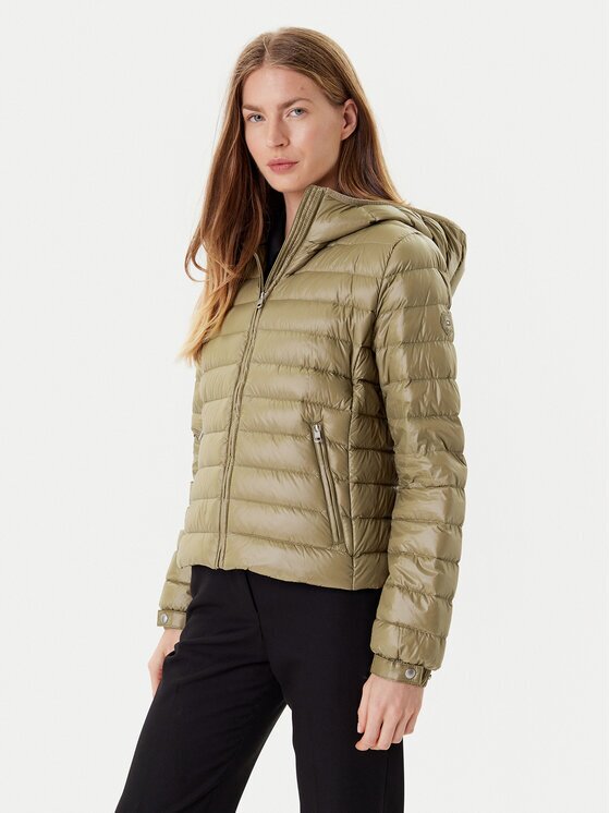 Tommy Hilfiger Пухено яке WW0WW46788 Екрю Regular Fit