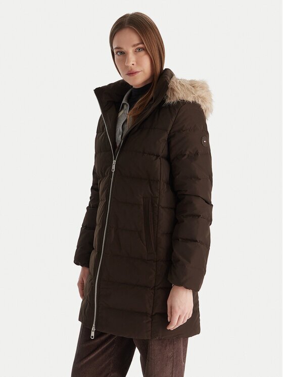 Tommy Hilfiger Пухено яке WW0WW47540 Slim Fit