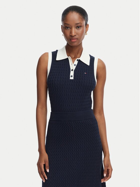 Tommy Hilfiger Пуловер Fine Gg Cable WW0WW50102 Regular Fit