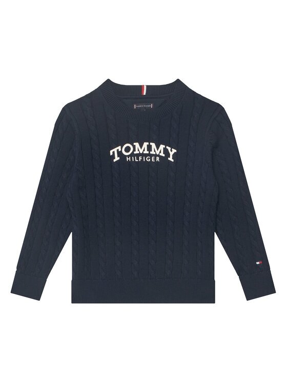 Tommy Hilfiger Пуловер Graphic KB0KB10347 M Розов Regular Fit