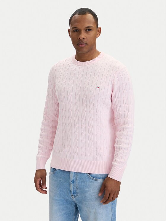 Tommy Hilfiger Пуловер MW0MW33132 Екрю Regular Fit