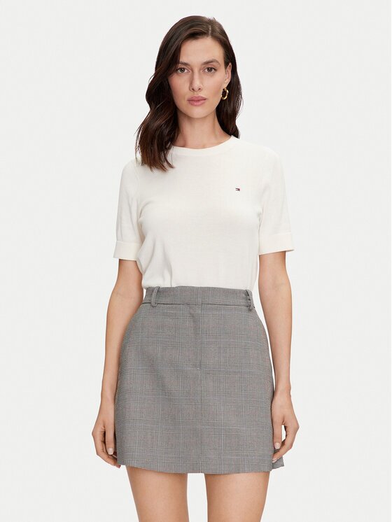 Tommy Hilfiger Пуловер WW0WW38724 Екрю Regular Fit