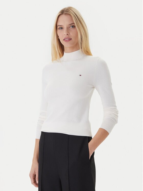 Tommy Hilfiger Пуловер WW0WW47462 Екрю Regular Fit