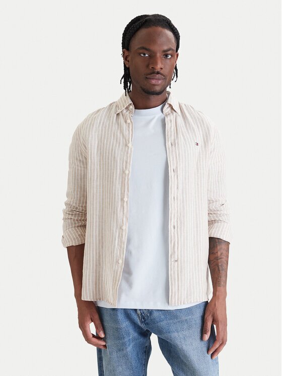 Tommy Hilfiger Риза Bengal MW0MW42400 Regular Fit