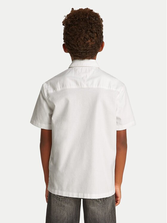 Tommy Hilfiger Риза KB0KB09554 D Бял Regular Fit