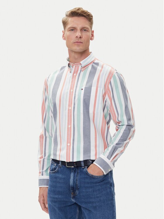 Tommy Hilfiger Риза Oxford Regatta MW0MW39476 Regular Fit