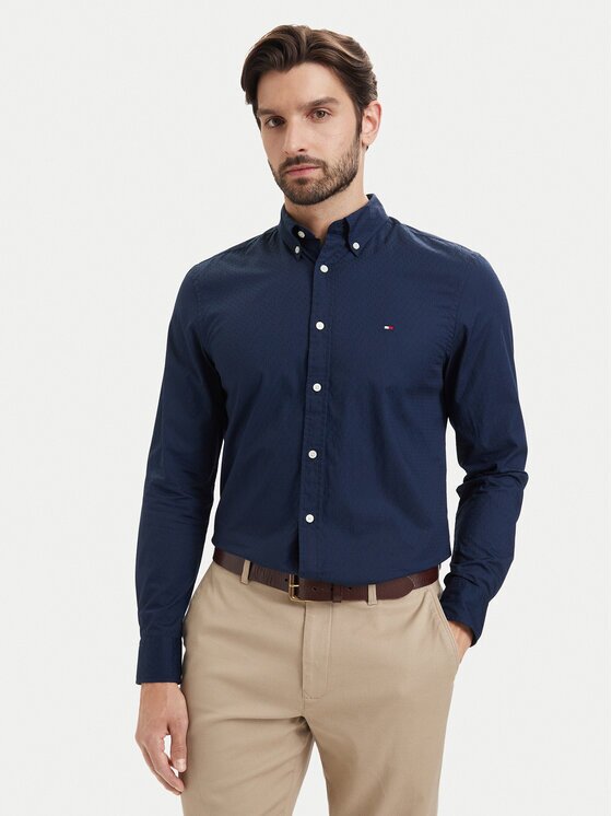 Tommy Hilfiger Риза Pop Small MW0MW43321 Regular Fit