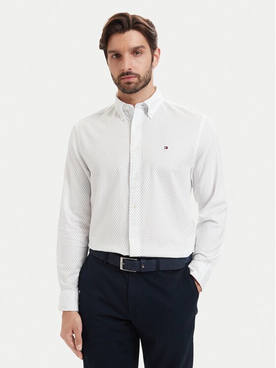 Tommy Hilfiger Риза Poplin MW0MW43318 Regular Fit