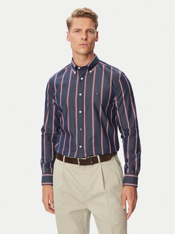 Tommy Hilfiger Риза Poplin MW0MW44588 Regular Fit