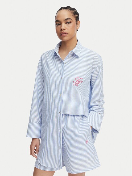 Tommy Hilfiger Риза Seersucker UW0UW06474 Regular Fit