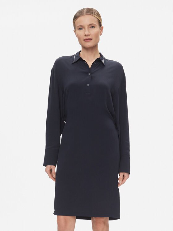 Tommy Hilfiger Рокля тип риза Smd Detail Fluid Knee Dress WW0WW41009 Regular Fit