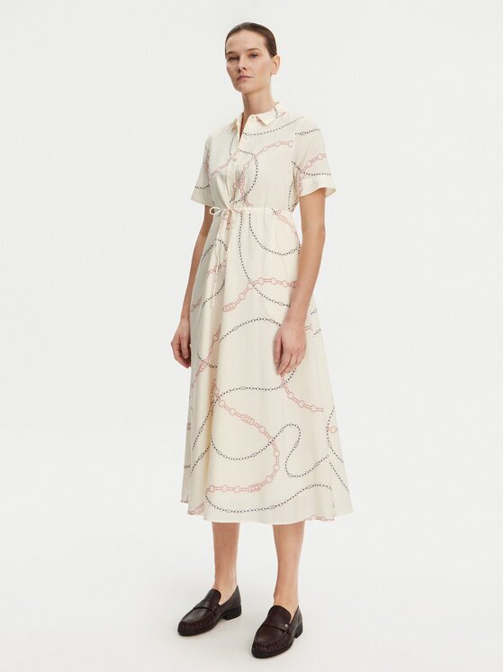 Tommy Hilfiger Рокля тип риза Voile WW0WW46009 Regular Fit