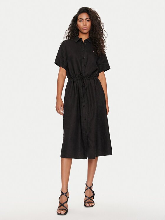 Tommy Hilfiger Рокля тип риза WW0WW41911 Relaxed Fit