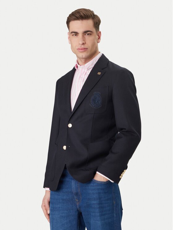 Tommy Hilfiger Сако Pennu Crest Club MW0MW41807 Slim Fit