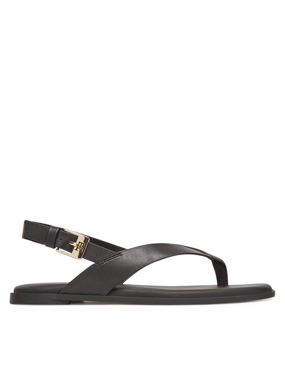 Tommy Hilfiger Сандали Color Block Thong Flat Sandal FW0FW08883 Черен