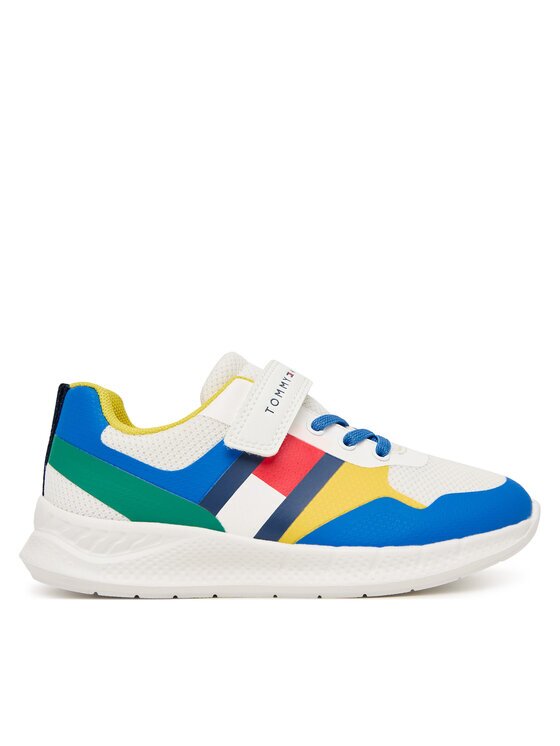 Tommy Hilfiger Сникърси Flag Low Cut Lace-Up/Velcro T1X9-34369-1843 M