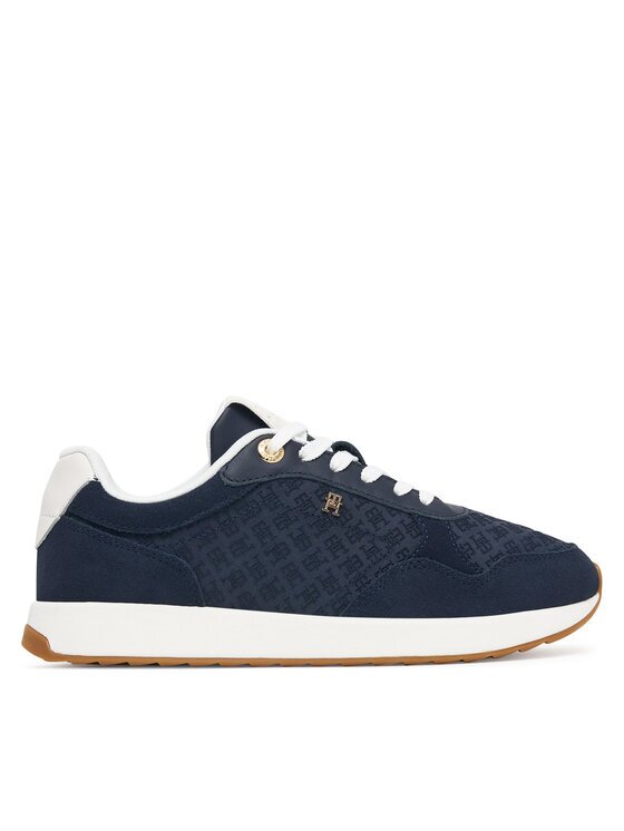 Tommy Hilfiger Сникърси Th Runner Suede Monogram FW0FW09620