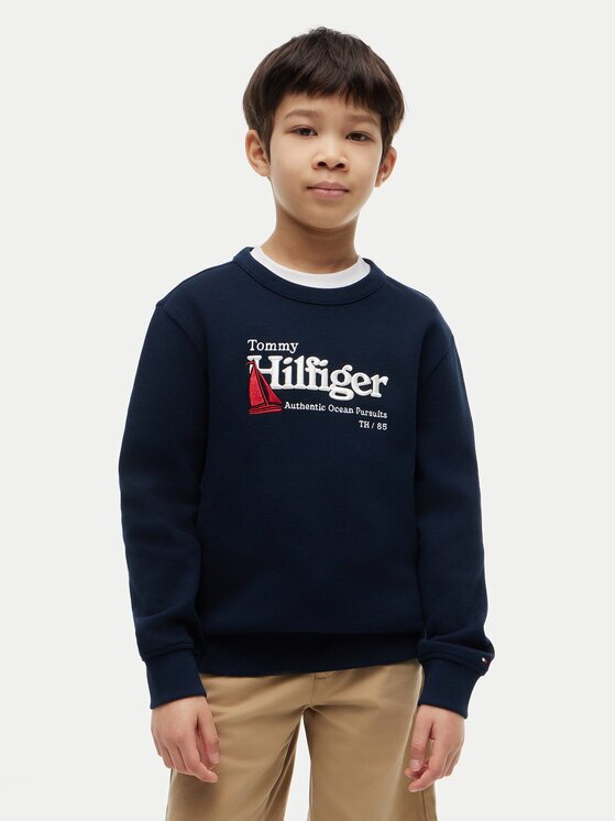 Tommy Hilfiger Суитшърт Embroidery Graphic KB0KB10506 Тъмносин Regular Fit