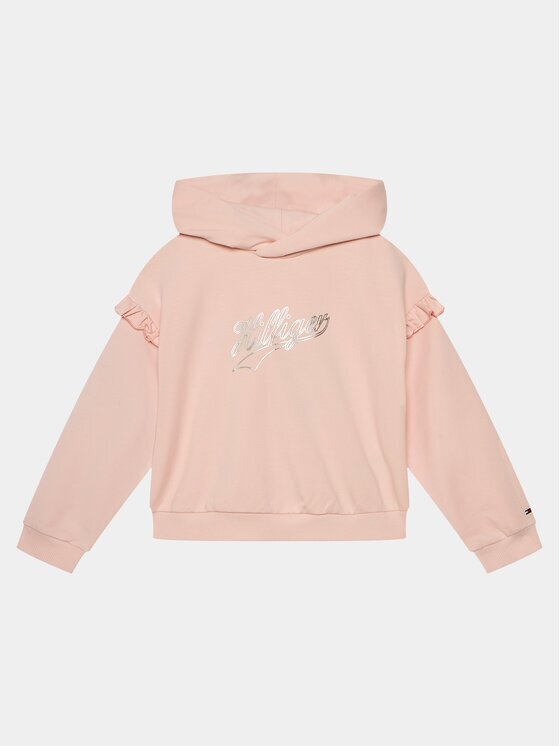 Tommy Hilfiger Суитшърт Hilfiger Script Ruffle Hoodie KG0KG07720 Regular Fit