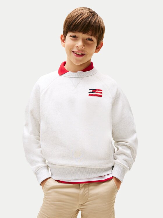 Tommy Hilfiger Суитшърт KB0KB09571 D Сив Relaxed Fit