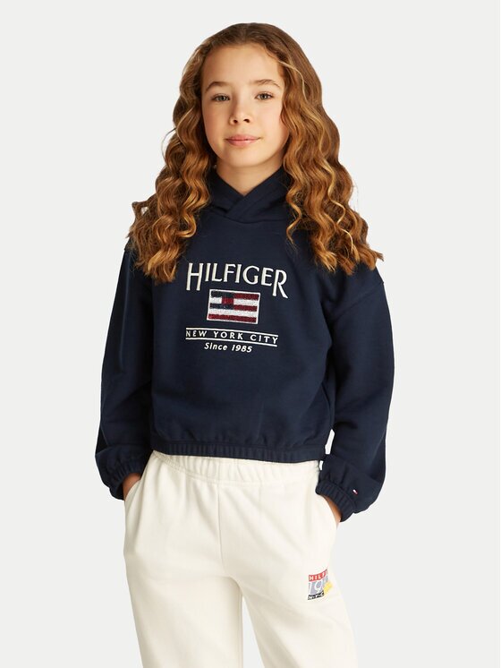 Tommy Hilfiger Суитшърт KG0KG08558 D Тъмносин Regular Fit