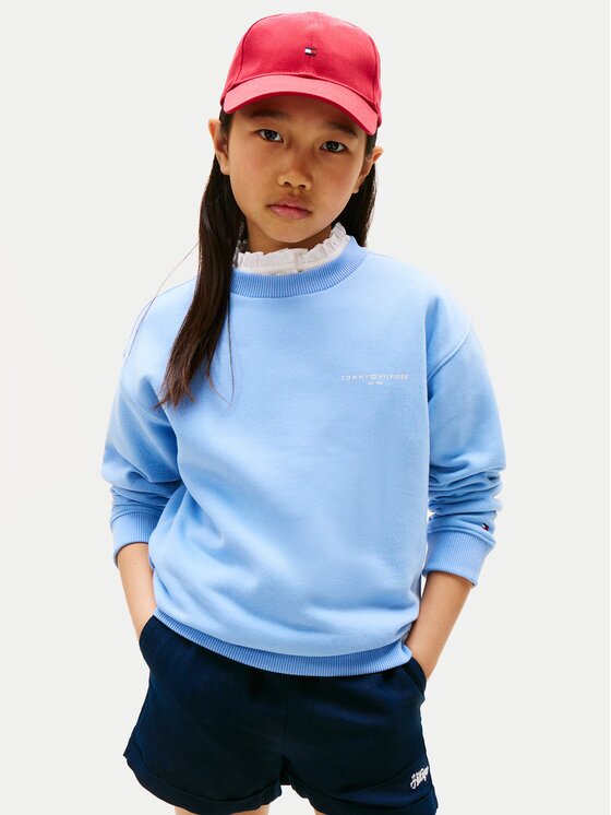 Tommy Hilfiger Суитшърт KS0KS00640 Светлосиньо Regular Fit