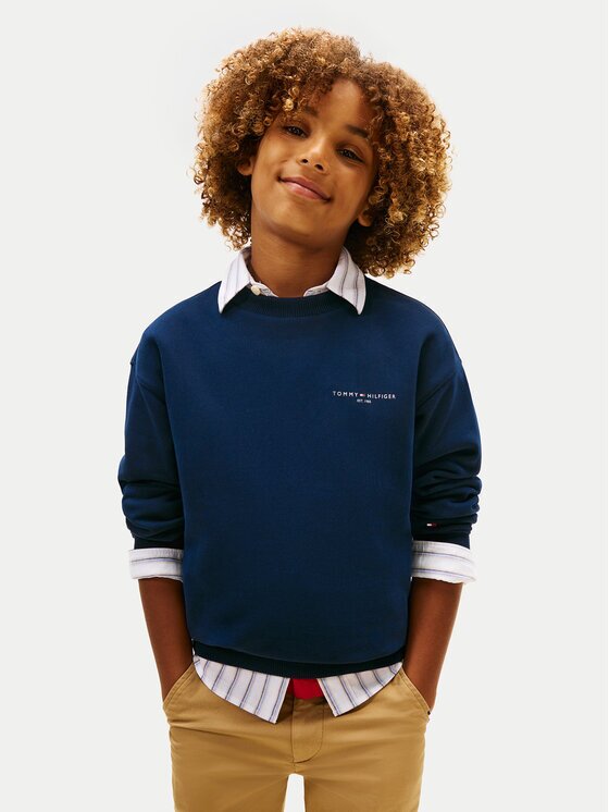 Tommy Hilfiger Суитшърт Mini Corp KS0KS00665 D Тъмносин Regular Fit