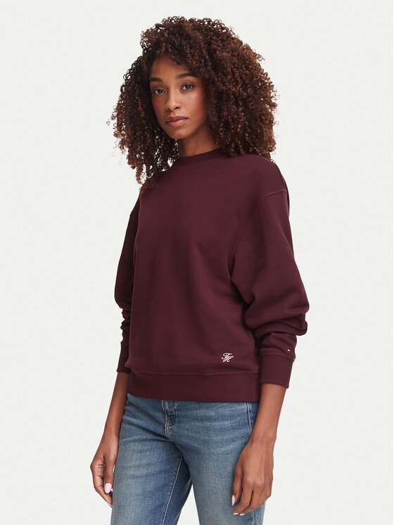 Tommy Hilfiger Суитшърт Script Terry WW0WW52355 Regular Fit