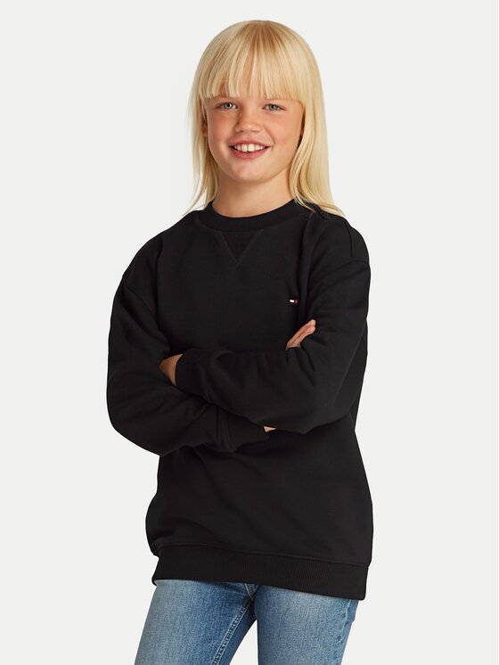 Tommy Hilfiger Суитшърт Timeless KS0KS00534 D Черен Regular Fit