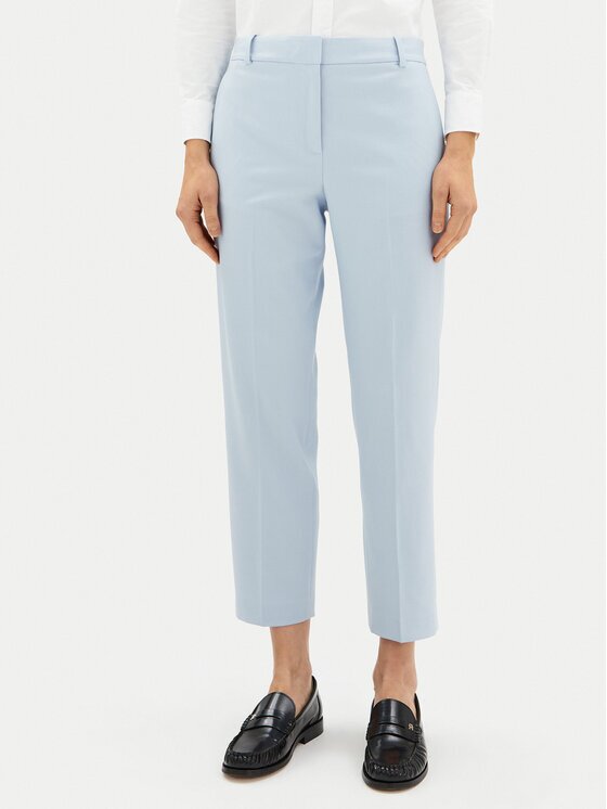 Tommy Hilfiger Текстилни панталони Core WW0WW39723 Светлосиньо Straight Fit