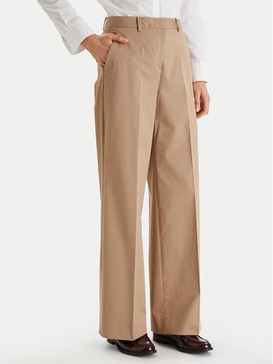 Tommy Hilfiger Текстилни панталони WW0WW49471 Wide Leg