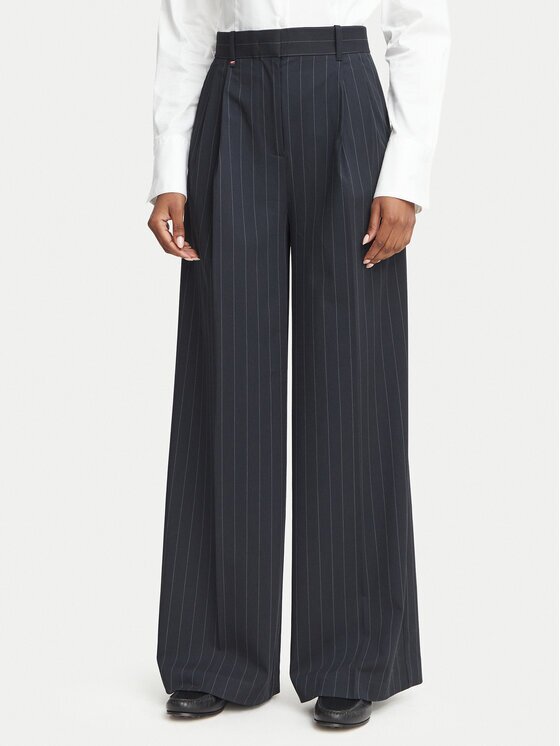 Tommy Hilfiger Текстилни панталони WW0WW51898 Wide Leg