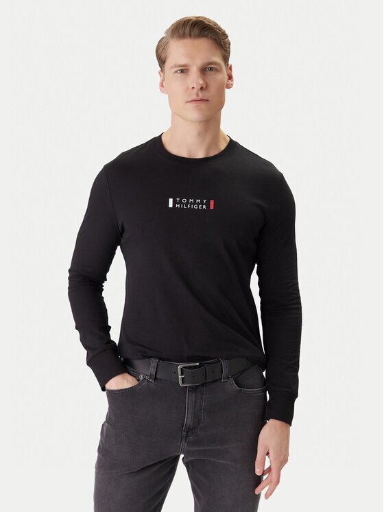 Tommy Hilfiger Тениска с дълъг ръкав Brand Love MW0MW41454 Regular Fit