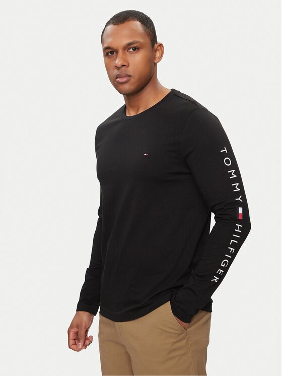 Tommy Hilfiger Тениска с дълъг ръкав Logo MW0MW09096 Regular Fit